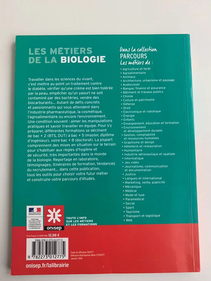 Les métiers de la Biologie - photo numéro 2