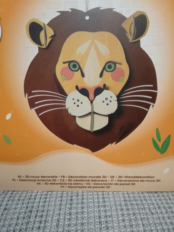 Kit décoration murale 3D "Lion" - photo numéro 7