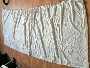 rideau opaque velours creme 263 x 123 cm