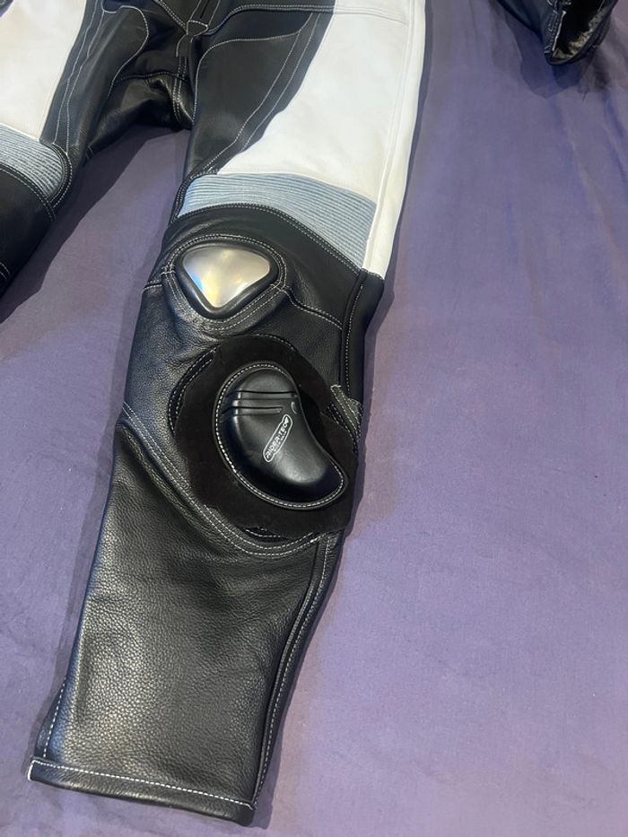 combinaison rider-tec neuf moto course cuir integral taille xl protections coudes épaules dorsale - photo numéro 3