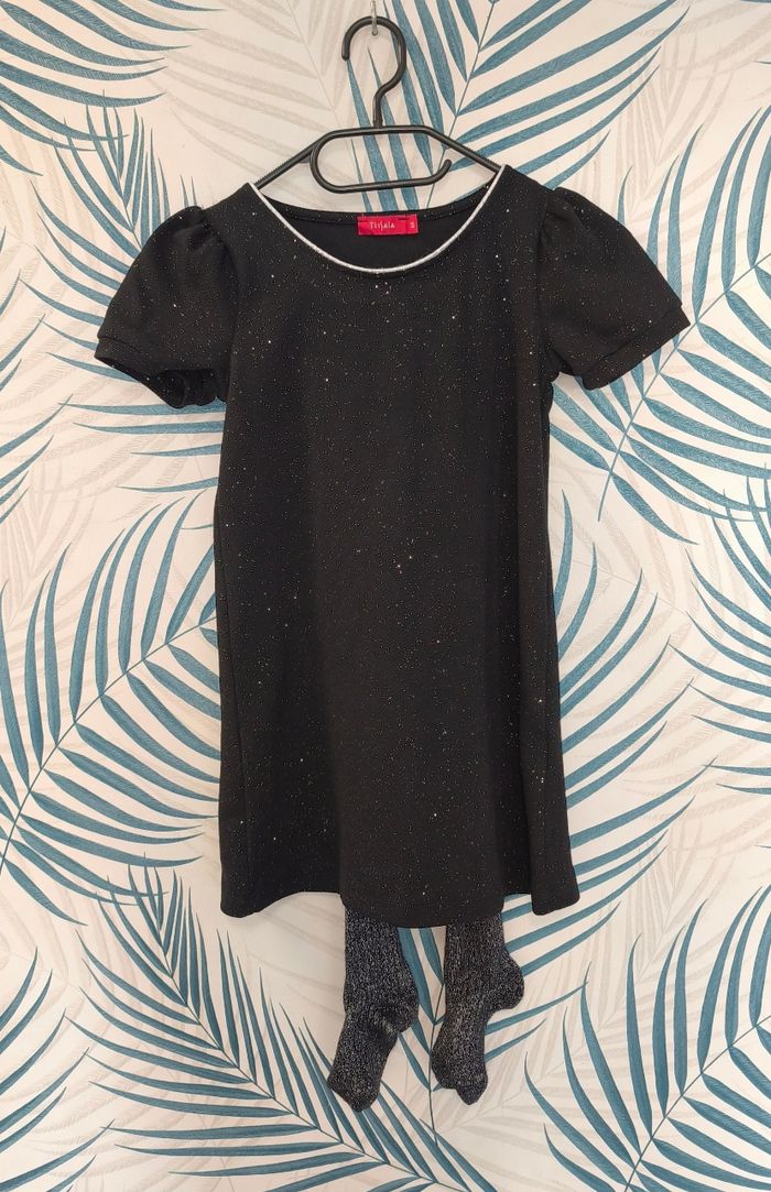 🌸 Robe pailletée avec collant - Tissaìa - 6 ans 🌸 - photo numéro 2