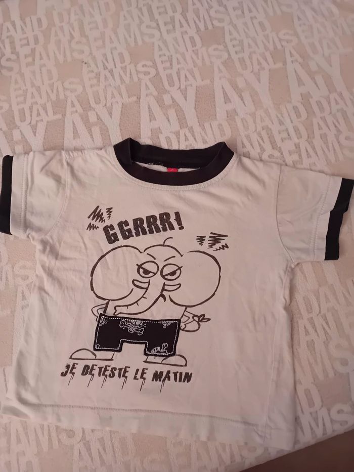 Pyjama été short et tee-shirt en 3 ans Tissaia - photo numéro 2