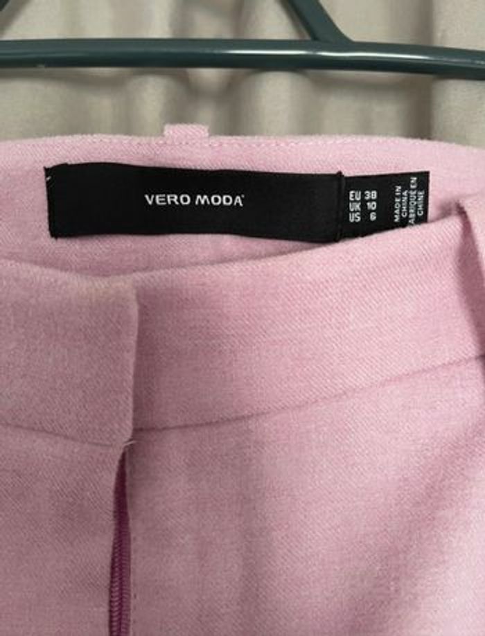 Pantalon costume rose, taille 38, Vero moda - photo numéro 6