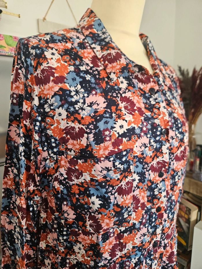 Robe fleurie 🌸 manches longues Kiabi 40 #lora11femme40 - photo numéro 2