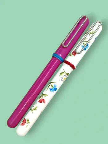 Lot de 2 stylos, 1 plume, 1 bille vintage Stypen AD