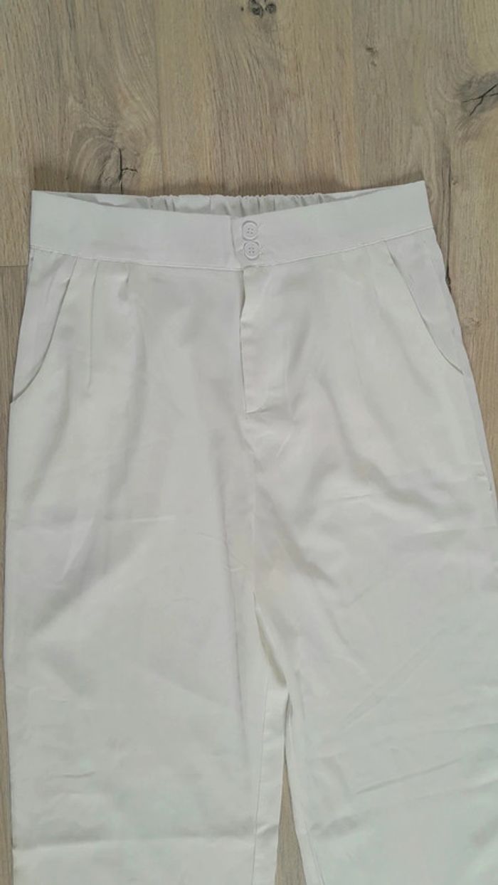 Pantalon blanc t.40 - photo numéro 3
