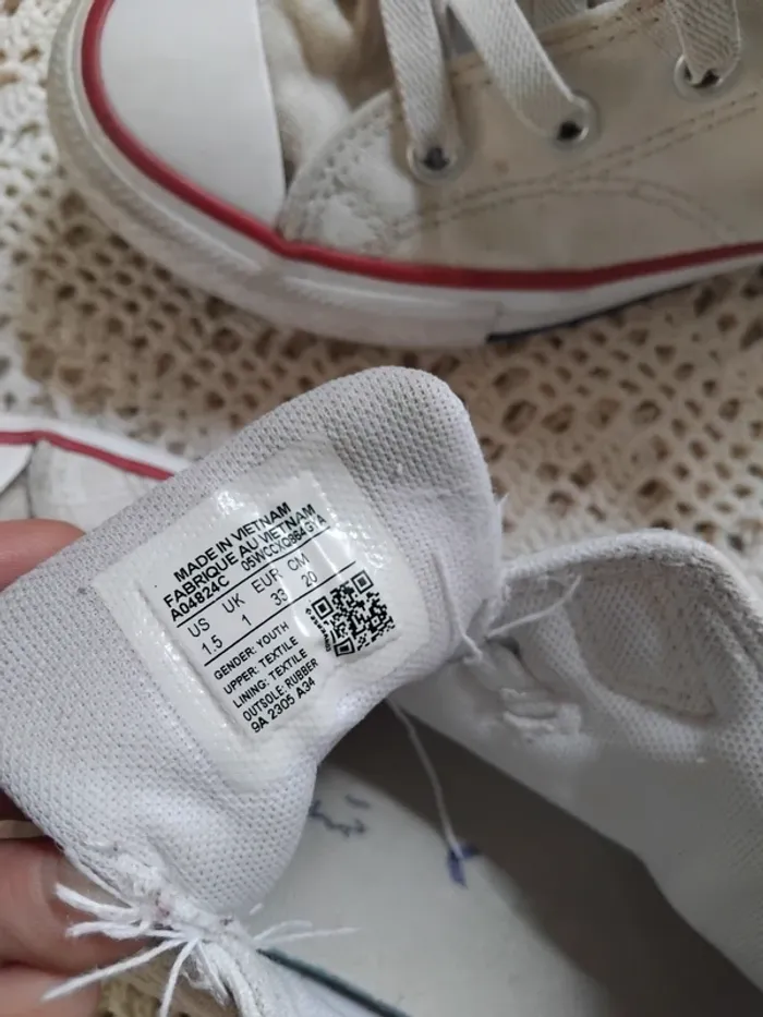 Converse blanche montante - photo numéro 5