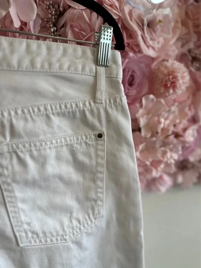 Jean blanc taille haute coupe droite modèle « Robby » taille 38/40 (28) - Lab Dip Paris - photo numéro 5