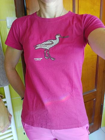 T-shirt femme rose Baie De Somme