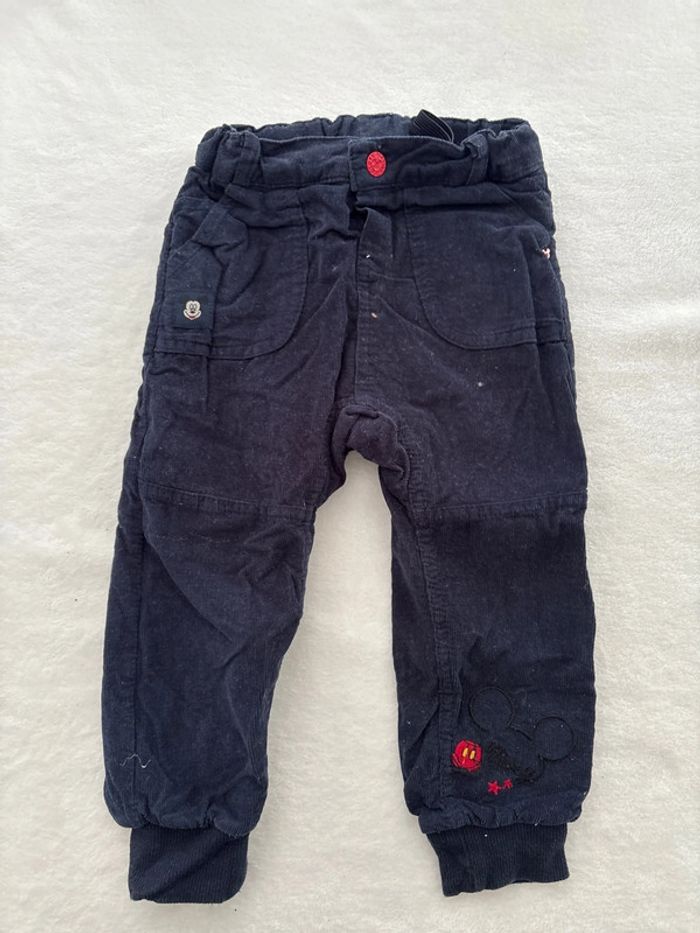 Pantalon marine Mickey 23 mois