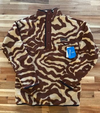 Polaire Columbia Helvetia Sherpa Fleece - Imprimé tourbillon marron et beige