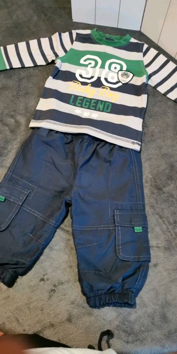 Ensemble pantalon/t-shirt manches longues 12 mois