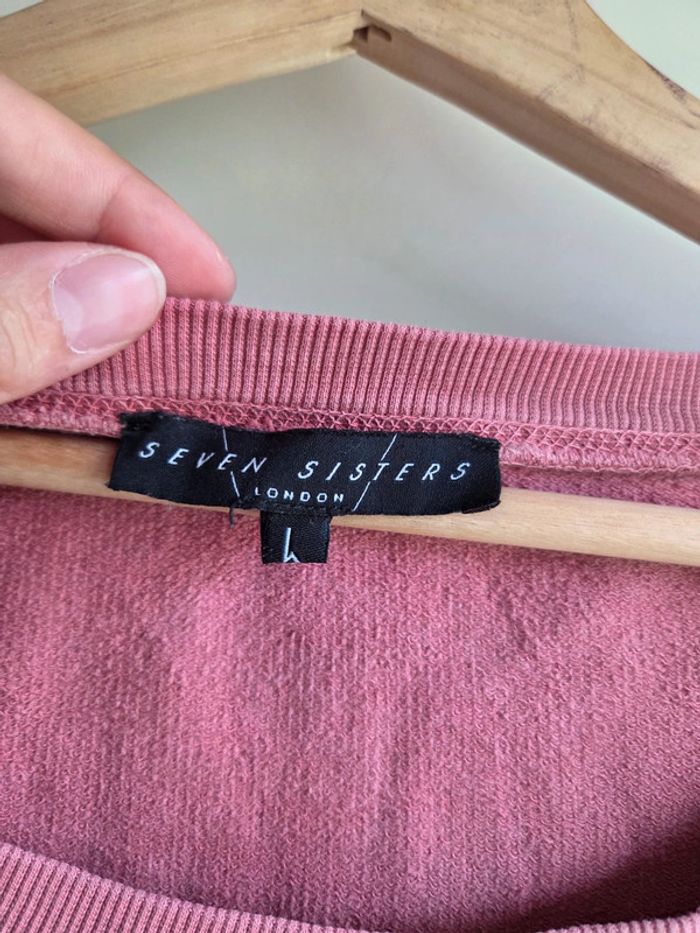 Sweat léger rose - seven sisters - taille L - photo numéro 2