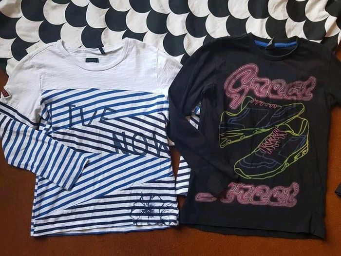 Lot de 2 tee shirts garçon 6ans manches longues ikks zara