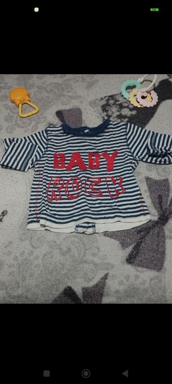 Tee shirt manches longues Kiabi 9m