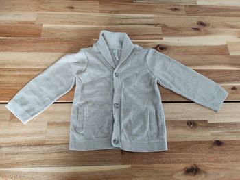 Gilet col châle 18 mois ou 81 cm