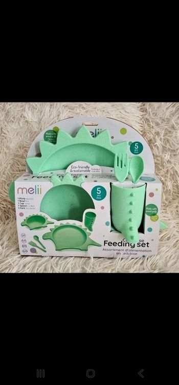 Magnifique coffret repas dinosaure Melii Neufs