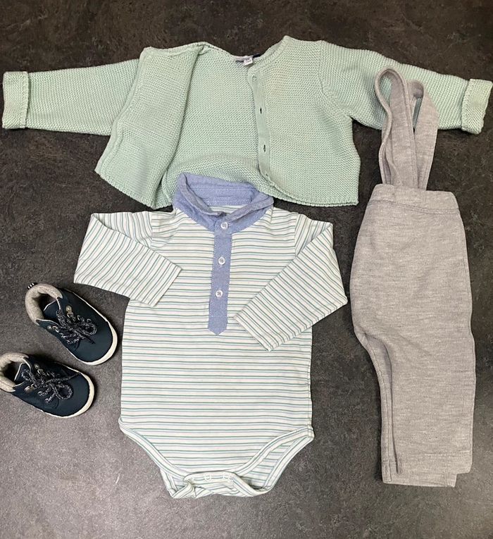 Ensemble 3 pièces garçon 6/9mois - photo numéro 5