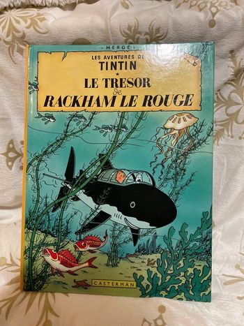BD les aventures de Tintin Le trésor de Rackham le Rouge