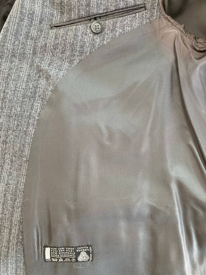 Veste costume grise pure laine vierge - photo numéro 4