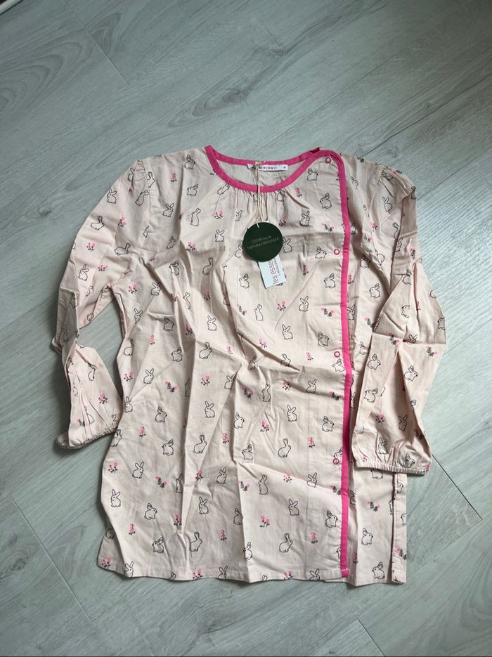 Tablier école fille en tissu 8 ans Monoprix neuf