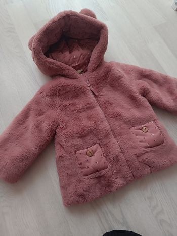 Manteau en fourrure bébé fille