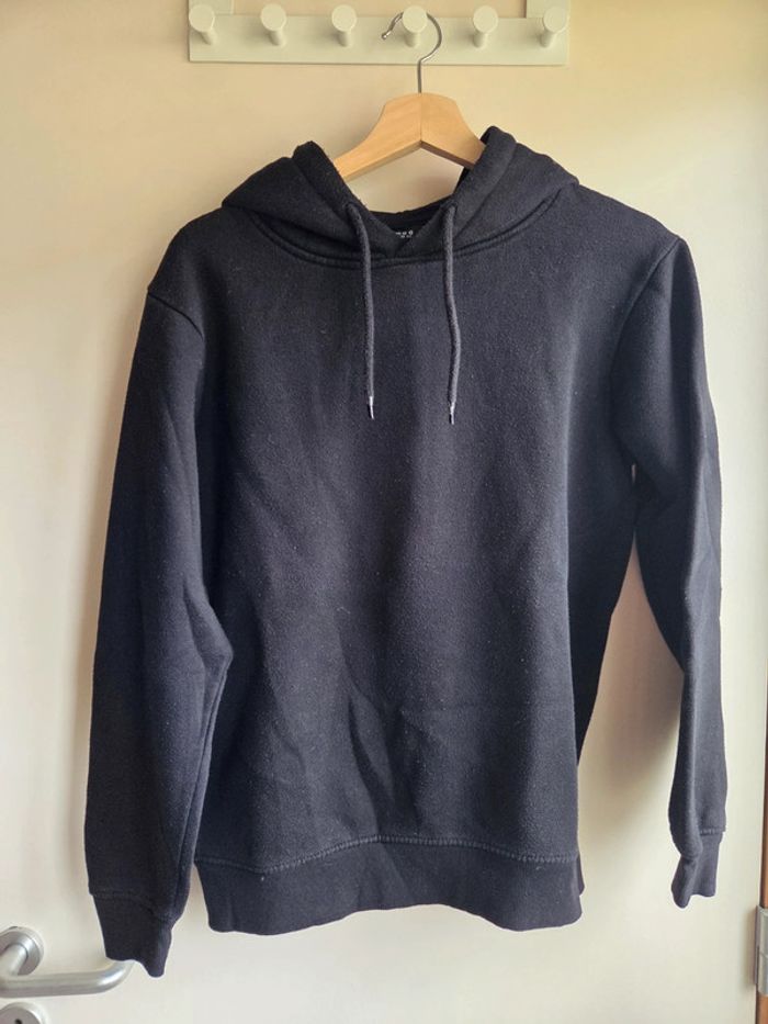 Sweat noir à capuche smog - taille s