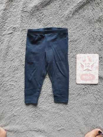 Legging bleu marine 12 mois Tape à l'œil