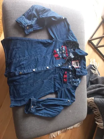 Chemise jean fille