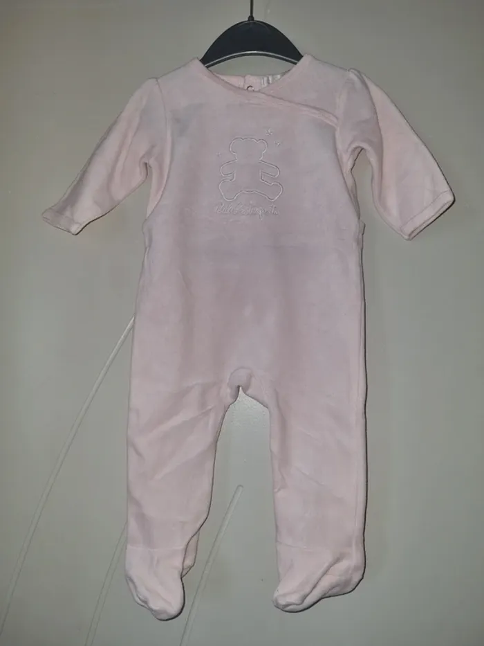 Pyjama rose clair Lulu Castagnette 6 mois neuf