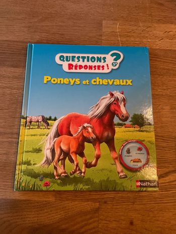 Livre Questions réponses Poneys et chevaux