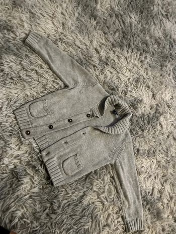 Gilet gris / veste à boutons
