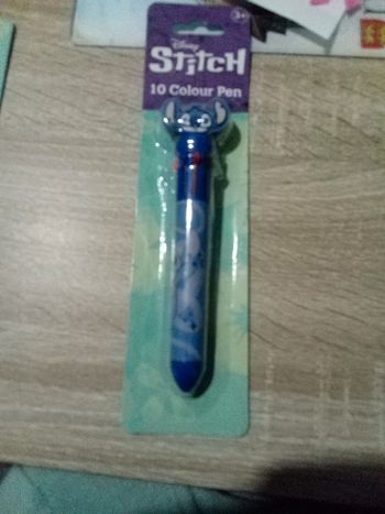 Stylo 4 couleurs stitch