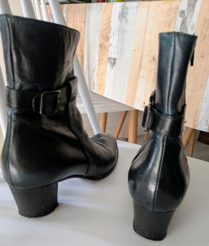 Bottines femme en cuir d'Italie - photo numéro 2