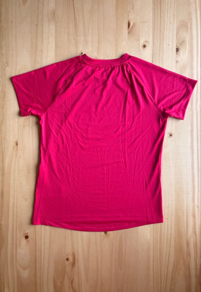 Tee shirt Puma fushia respirant logo noir – taille S - photo numéro 5