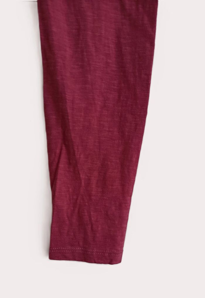 T shirt fin rose a manches longues. Tex basic. Coton. Taille S / 36 - photo numéro 4