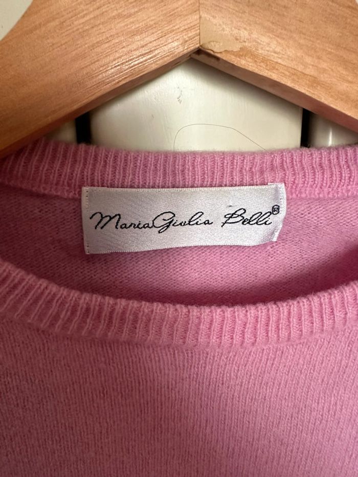 Pull laine rose vintage S - photo numéro 2