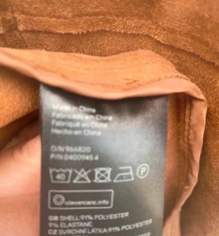 Veste suédine camel femme - photo numéro 2