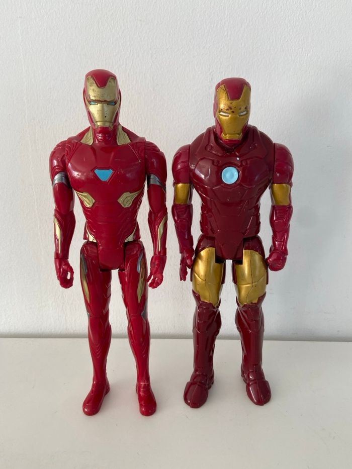 Lot 2 Figurines Iron Man Marvel Hasbro 2014- 2017- 30 cm
