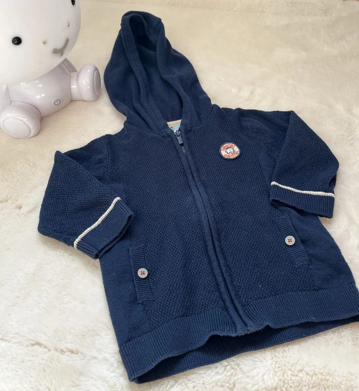 Gilet neuf zippé 12 mois - obaibi