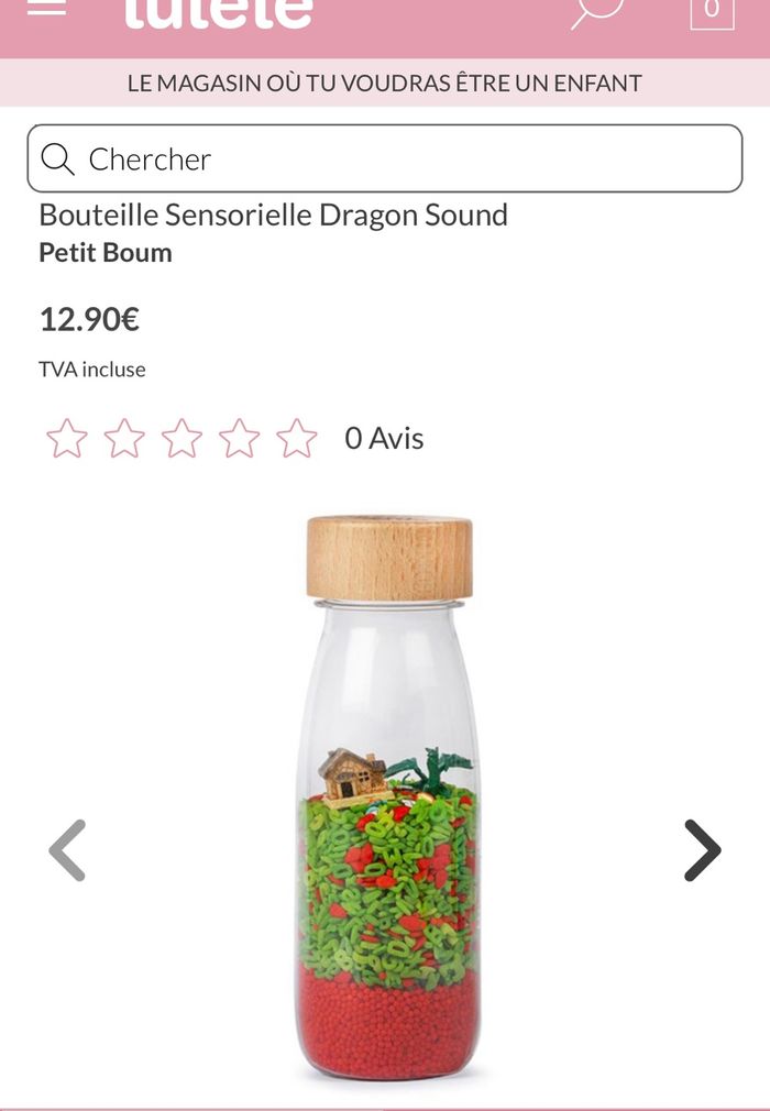 Bouteille sensorielle Petit Boum dragon neuve - photo numéro 2