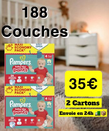 Pampers Baby Pants Taille 4 Neuf Lotx2