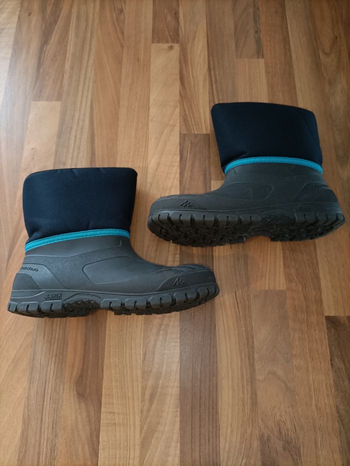 Bottes de neige ski bleu et gris Quechua 34-35 - photo numéro 5
