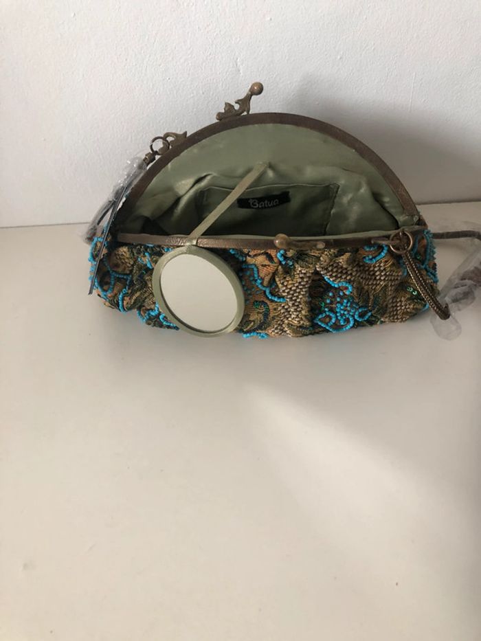 Sac à main BATUA en tissu perlé - photo numéro 3