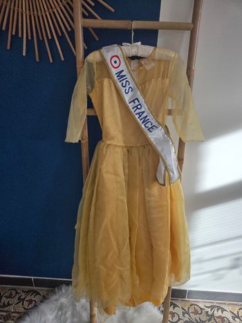 Robe miss France dorée