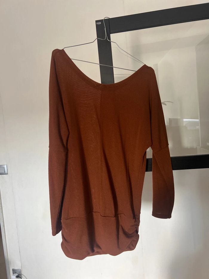 Pull marron - photo numéro 4