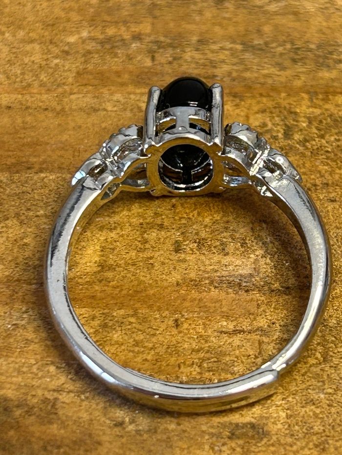 Bague réglable en laiton et en onyx noir – Force & Protection - photo numéro 8
