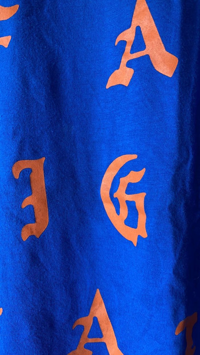 Tee-shirt bleu avec inscription CedarWoodState L - photo numéro 4