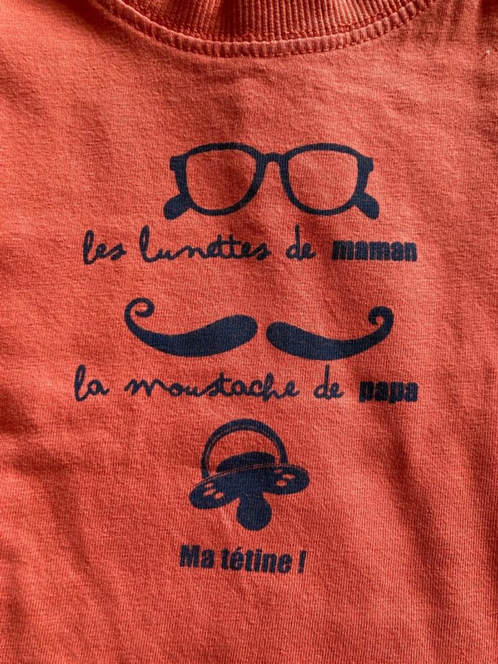 Teeshirt ML orange 23 mois - photo numéro 3