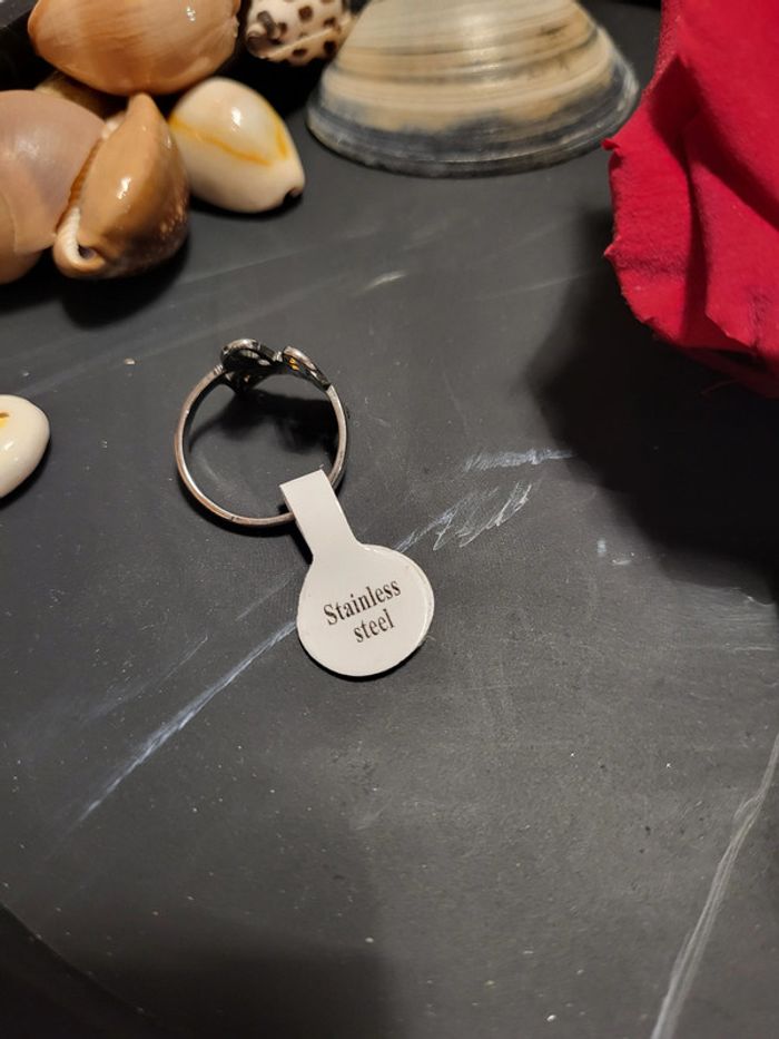 Bague papillon acier inoxydable neuve Taille 56 - photo numéro 7